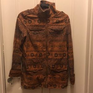 H&M Tribal Print Military Jacket